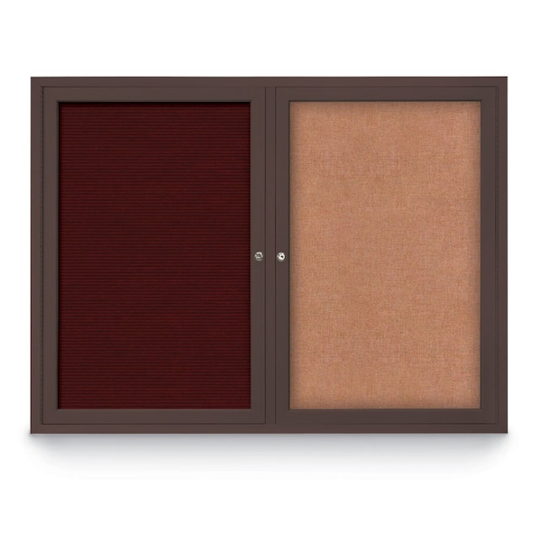 Corkboard, Cloud /Bronze, 72" x 48"